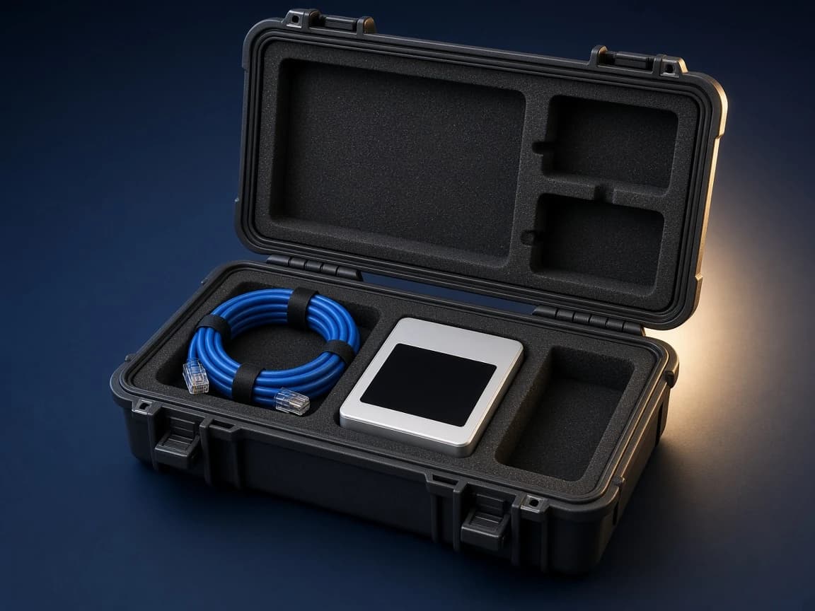 Open rugged electronics case hub